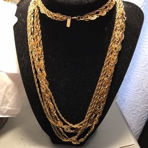 monet gold tone necklace